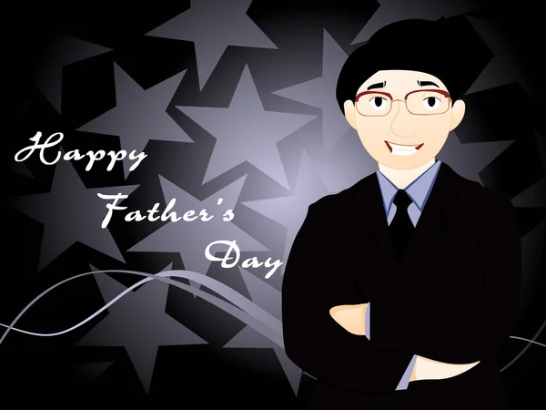 Εικονογράφηση για εορτασμό ημέρα του πατέρα — Διανυσματικό Αρχείο