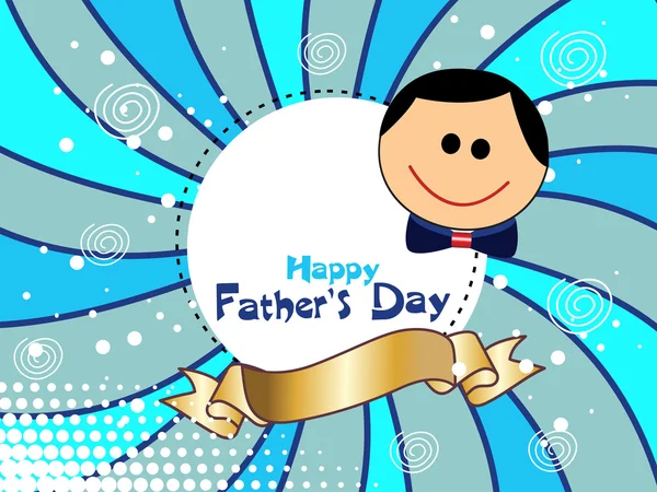 Boldog Apák üdvözlőkártya — Stock Vector