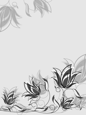 elegant floral concept background clipart