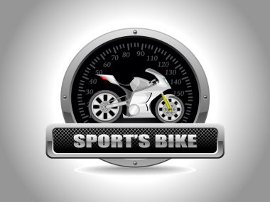 Vector sport bike clipart