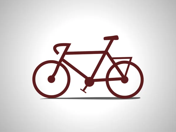 Fundo com bicicleta isolada — Vetor de Stock