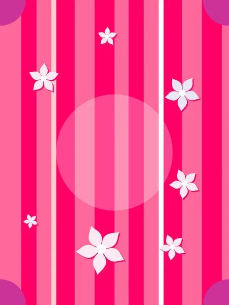Linien Hintergrund mit weißer Blüte — Stockvektor