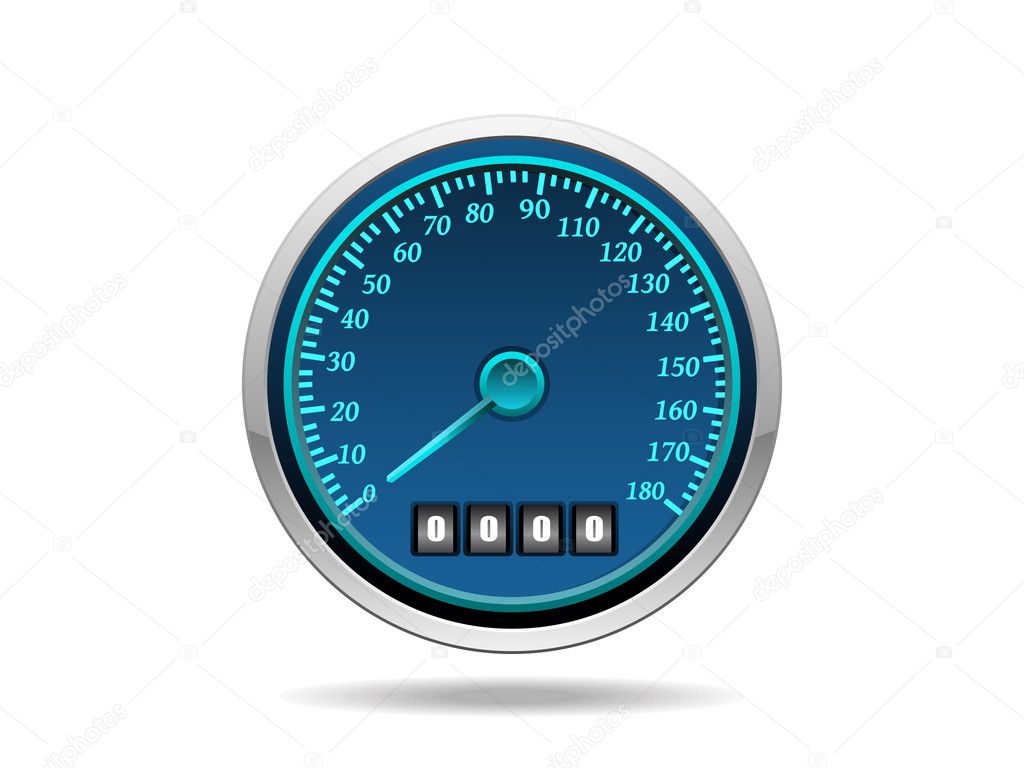vector isolated speedometer