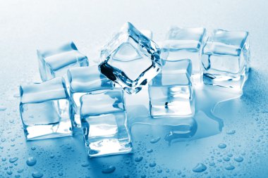 Melting ice cubes clipart