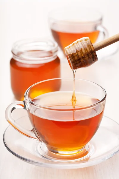 Tè con miele — Foto Stock