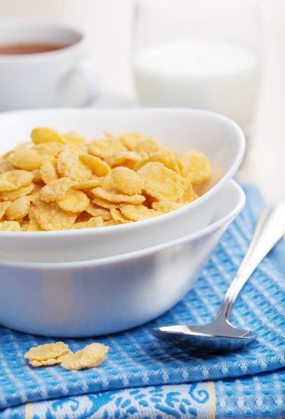 Flocos de milho para pequeno-almoço — Fotografia de Stock