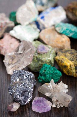 Various minerals clipart