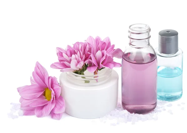 Set of natural cosmetic isolated — Stock Photo, Image