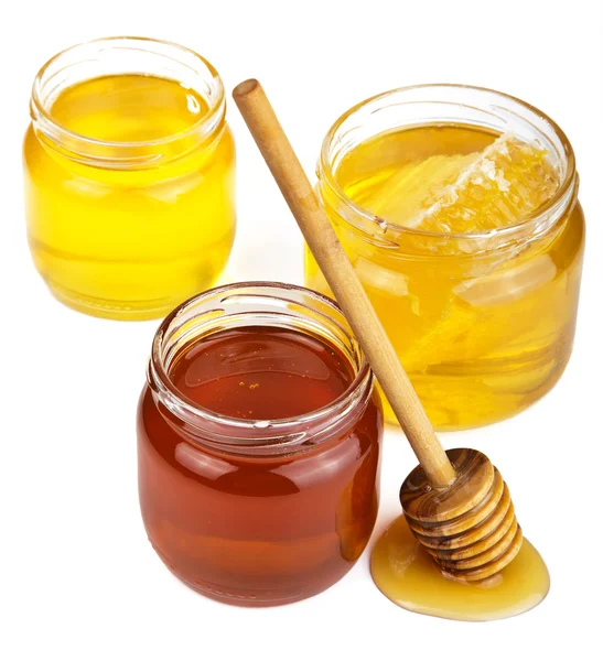 分離された jar を蜂蜜します。 — ストック写真