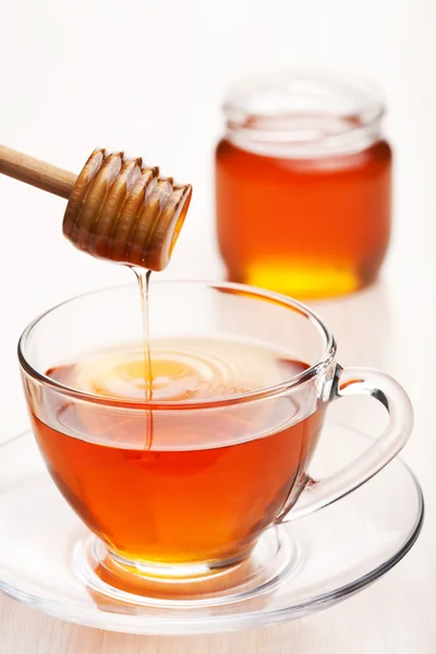 Te med honung — Stockfoto