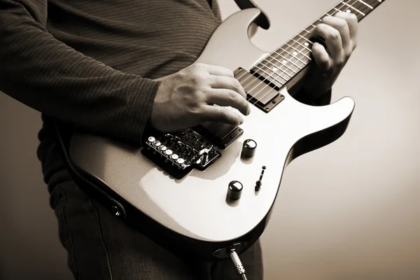 Ροκ κιθαρίστας — Φωτογραφία Αρχείου