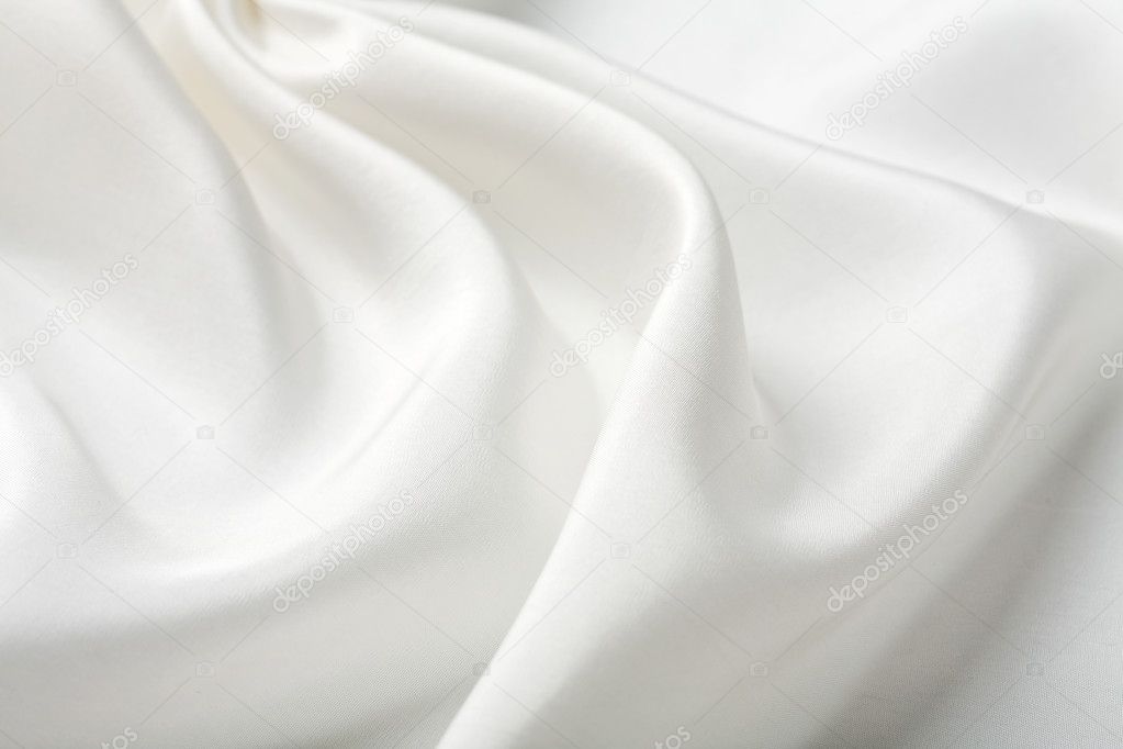 Abstract white silk background