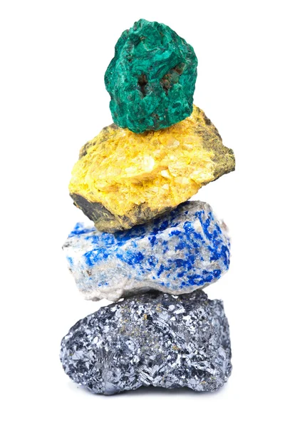 Minerals isolated — Stock Photo, Image