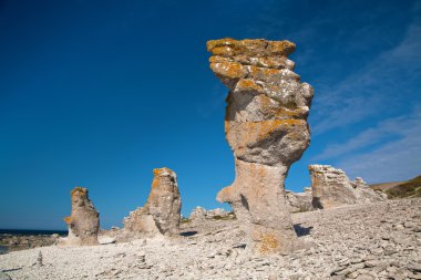 faro Adası'nda raukars