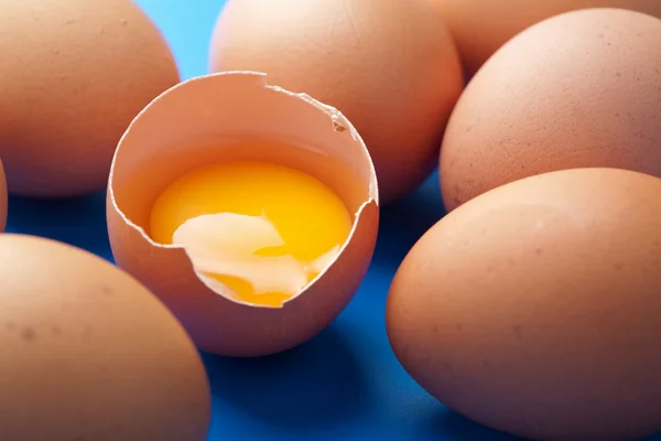Jaja na niebiesko — Zdjęcie stockowe