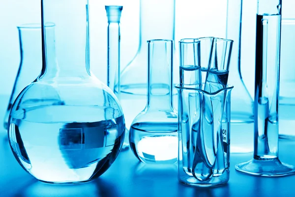 Chemische laboratoriumglaswerk — Stockfoto