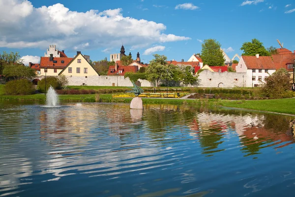 Visby city at gotland, schweden — Stockfoto