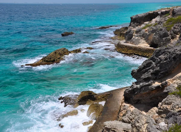 Prachtige zee. eiland Isla Mujeres (vrouwen eiland) — Stockfoto