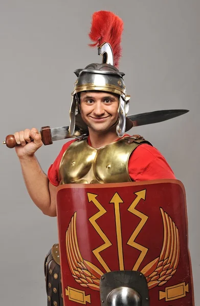 Portrait of a legionary soldier — Stock Photo, Image