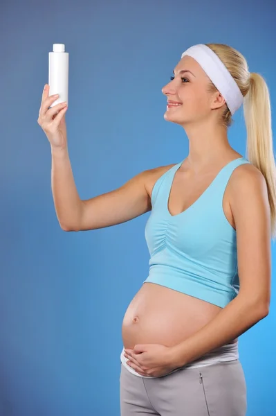 임산부 오일 병 — 스톡 사진