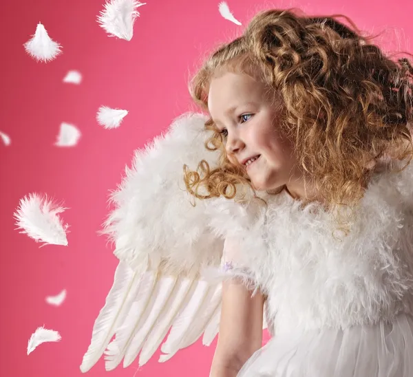 美しい少女の天使 — ストック写真