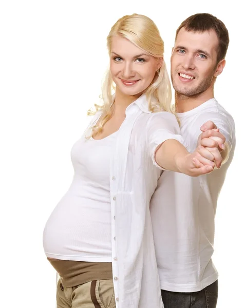 Beautiful couple expecting a baby — Stock Photo, Image