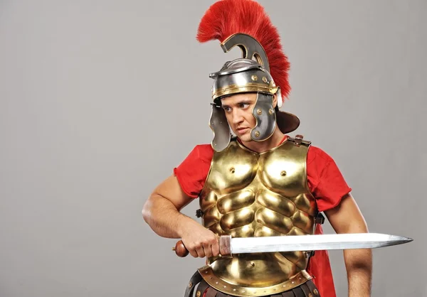 Legionary soldier ready for a war — Stock Photo, Image