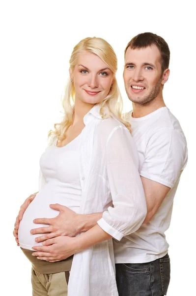 Hermosa pareja esperando un bebé — Foto de Stock
