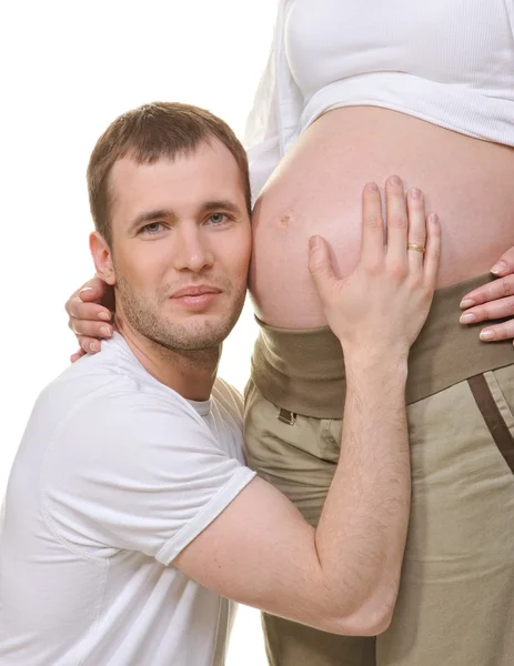 Nádherný pár čeká dítě — Stock fotografie