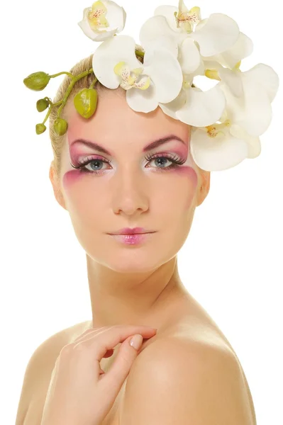 Krásná žena s kreativní make-up Royalty Free Stock Obrázky