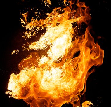 Fire explosion clipart