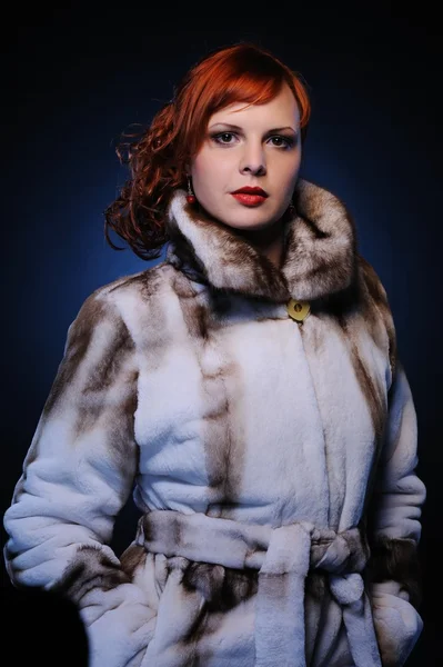 Beautiful redhead woman — Stock Photo, Image