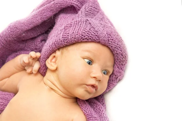 Nahaufnahme Porträt eines entzückenden Babys — Stockfoto
