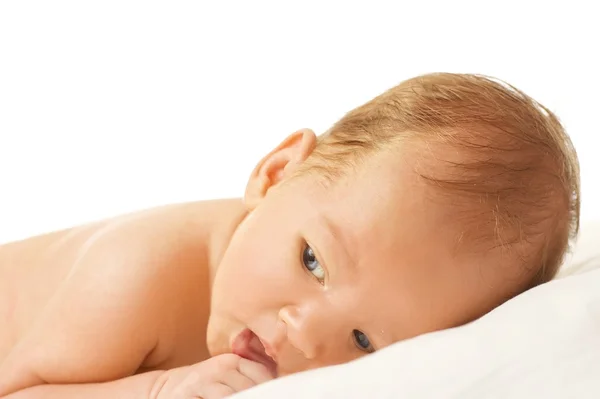 Close-up πορτρέτο του ένα αξιολάτρευτο μωρό — Φωτογραφία Αρχείου