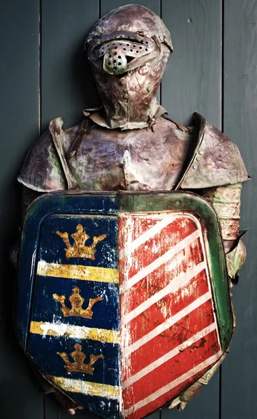 中世纪骑士的盔甲 — 图库照片