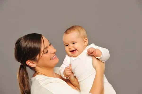 Mother with her adorable baby Stock Photo