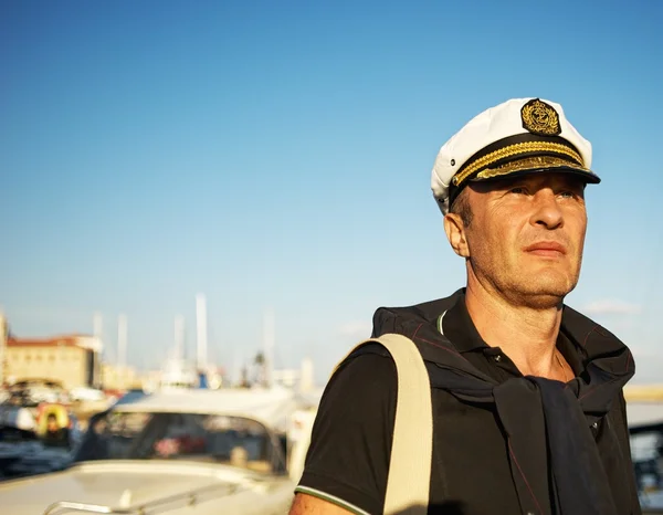 Középkorú sailor — Stock Fotó