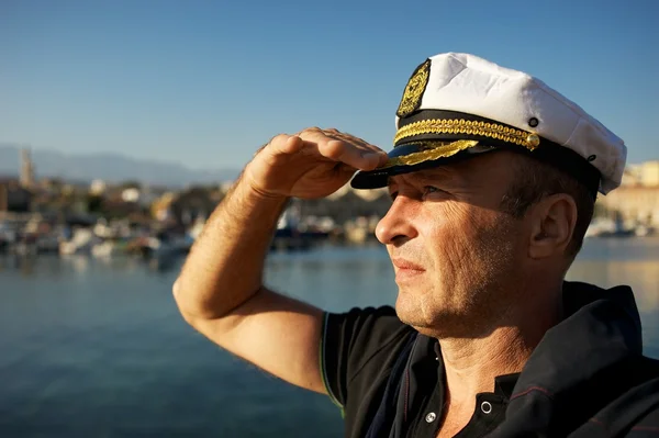 Middle-aged sailor — Stock Photo, Image