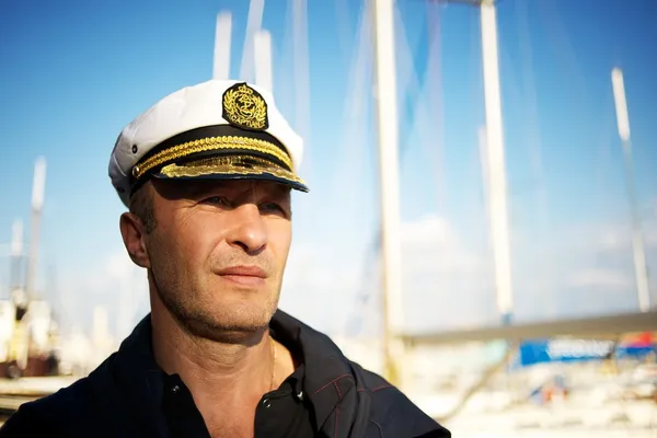 Középkorú sailor — Stock Fotó