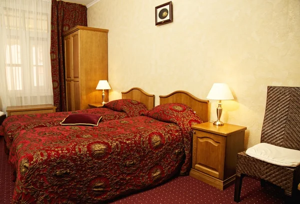 Hotel double room — Stock Photo, Image