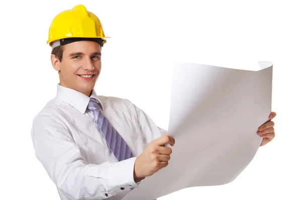 Picture of a handsome builder — Stock Photo, Image