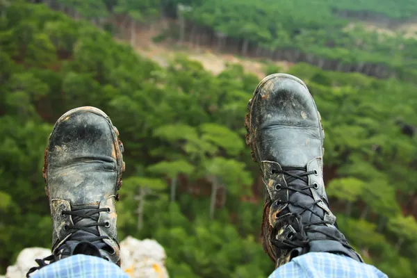 登山靴 免版税图库图片