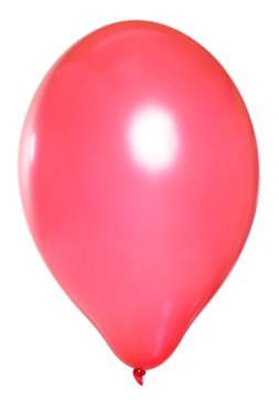 Red Balloon on white background clipart