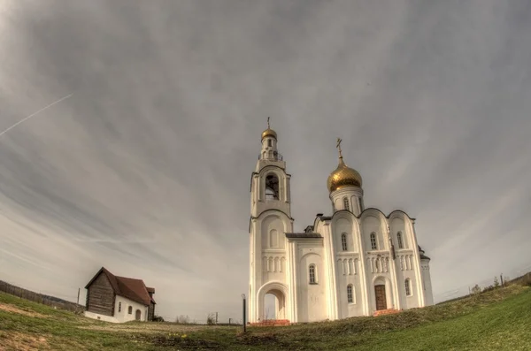 Χωριό ρωσική εκκλησία Royalty Free Φωτογραφίες Αρχείου