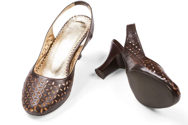Zapatos femeninos marrón — Foto de Stock