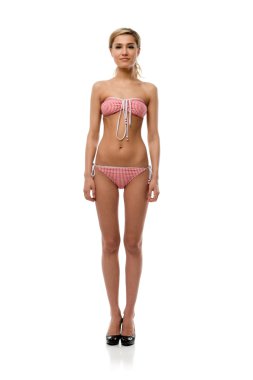 Standing woman in underwear clipart