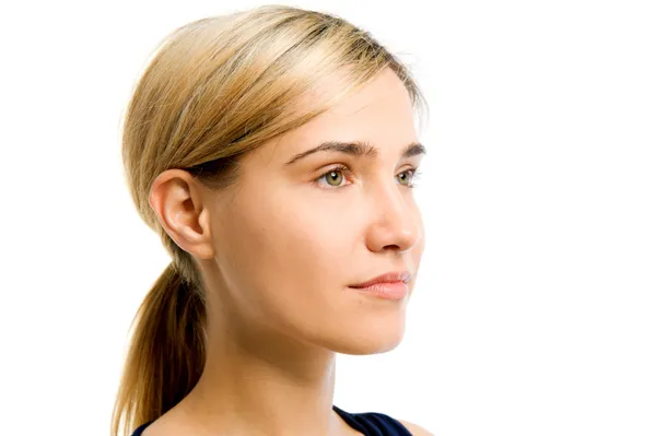 Womann's Face without cosmetic — Stock Photo, Image