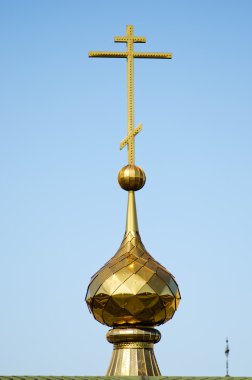 Dome of an orthodox temple clipart