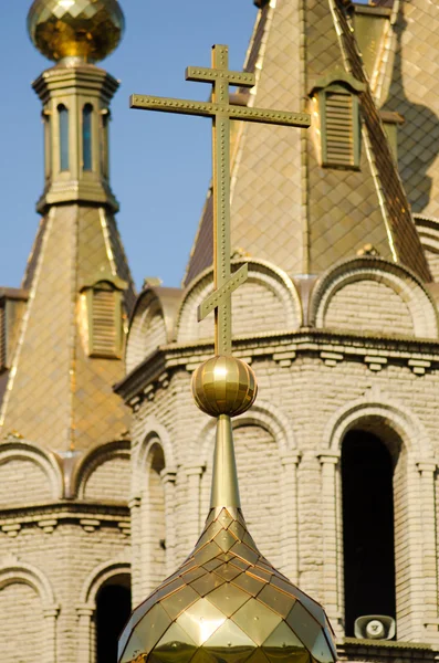 Купол православного храма — стоковое фото