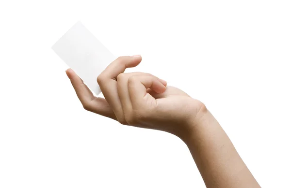 Λευκή επαγγελματική κάρτα — Φωτογραφία Αρχείου